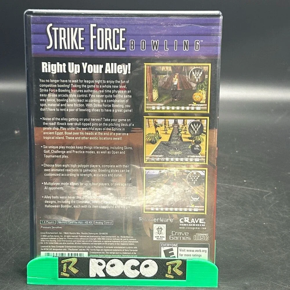 Strike Force Bowling PS2 (Sony PlayStation 2, 2004) Complete W/ Manual